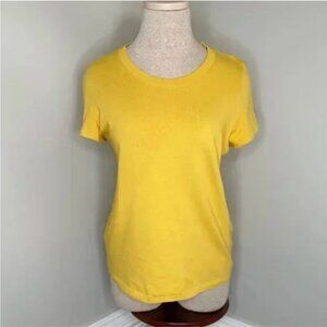 Madewell Yellow Crew Neck Tee Short Sleeve Size Small